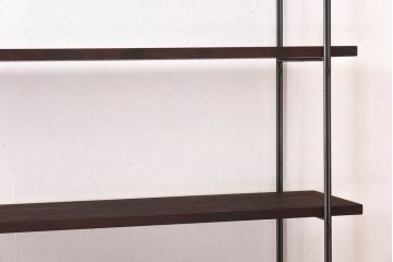 ラフジュ工房オリジナル ディスプレイに活躍する薄型アイアンラック【小】(陳列棚、飾り棚)